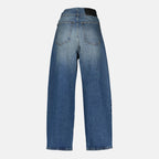 Imagen del Jean Droit Denim de Mm6 para Mujeres - Temporada Primavera-Verano 2026 - Vista de Detalles del Producto 1