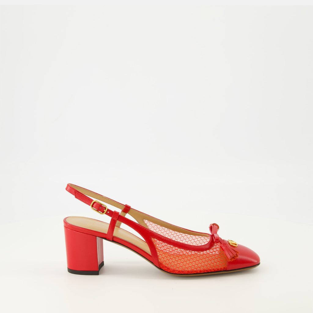 Imagem dos Esacarpins Valet du Roi Rouge de Valentino Garavani para Mulheres - Temporada Primavera-Verão 2026 - Vista Lateral Direita