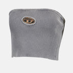 Imagem do top de stretch riscado da Diesel para Mulheres - Temporada Outono-Inverno 2024 - Detalhe 5