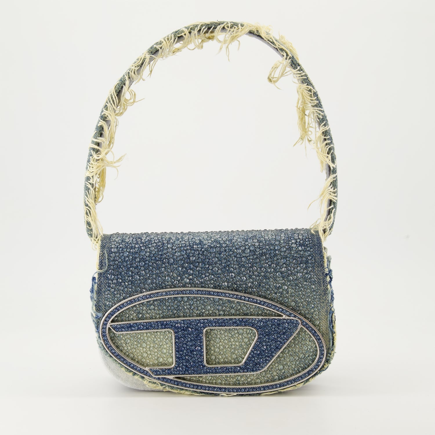 Diesel, denim bag, strass bag, luxury accessories, 1DR bag