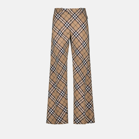 plaid wool trousers, Burberry plaid pants, vintage check trousers, luxury men's fashion, wool check bottoms