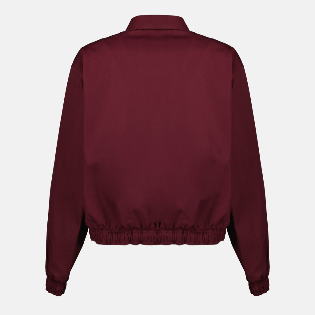 プラダの女性用ボルドーガバルディーヌジャケットの画像 - シーズン春夏2026 - 後面ビュー