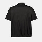Image de chemise en coton noir par Sacai pour hommes - Saison Printemps-Été 2025 - Vue de dos