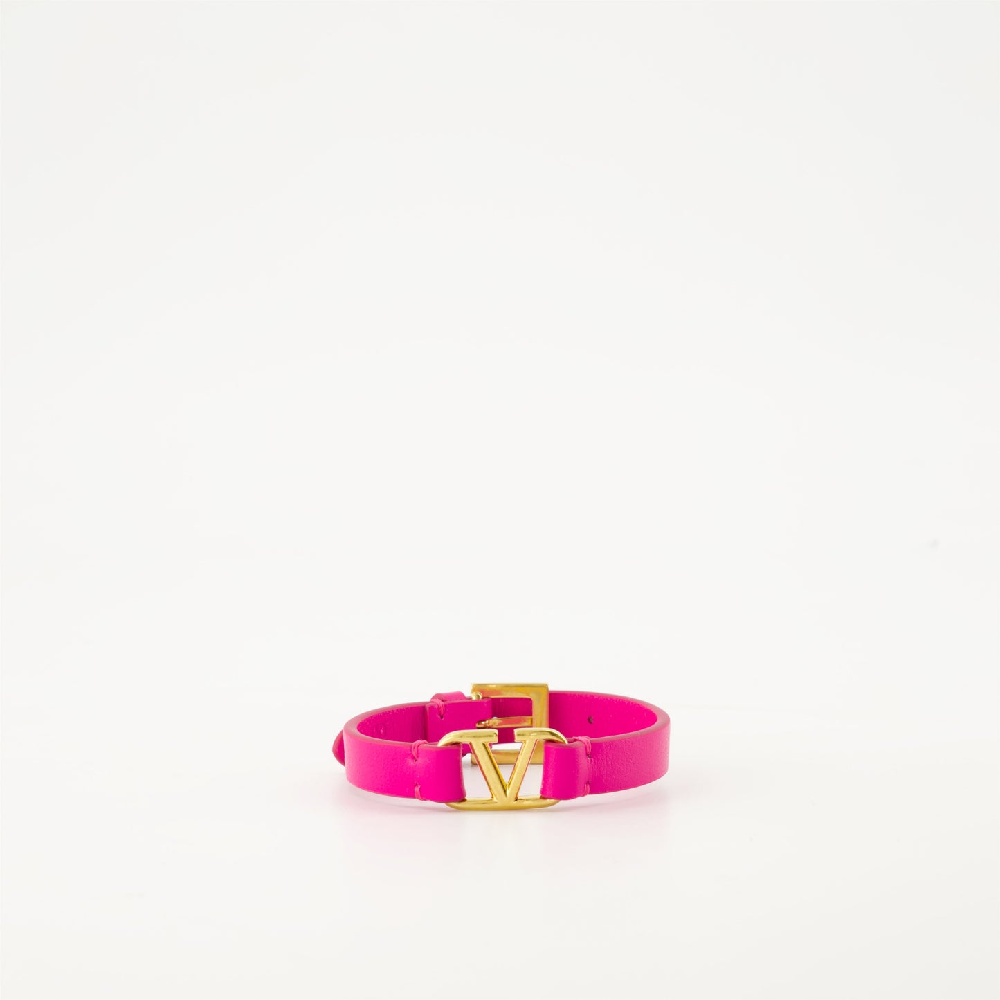 Pink Leather Bracelet, VLogo Bracelet, Valentino Garavani Bracelet, Luxury Accessories, Designer Bracelets