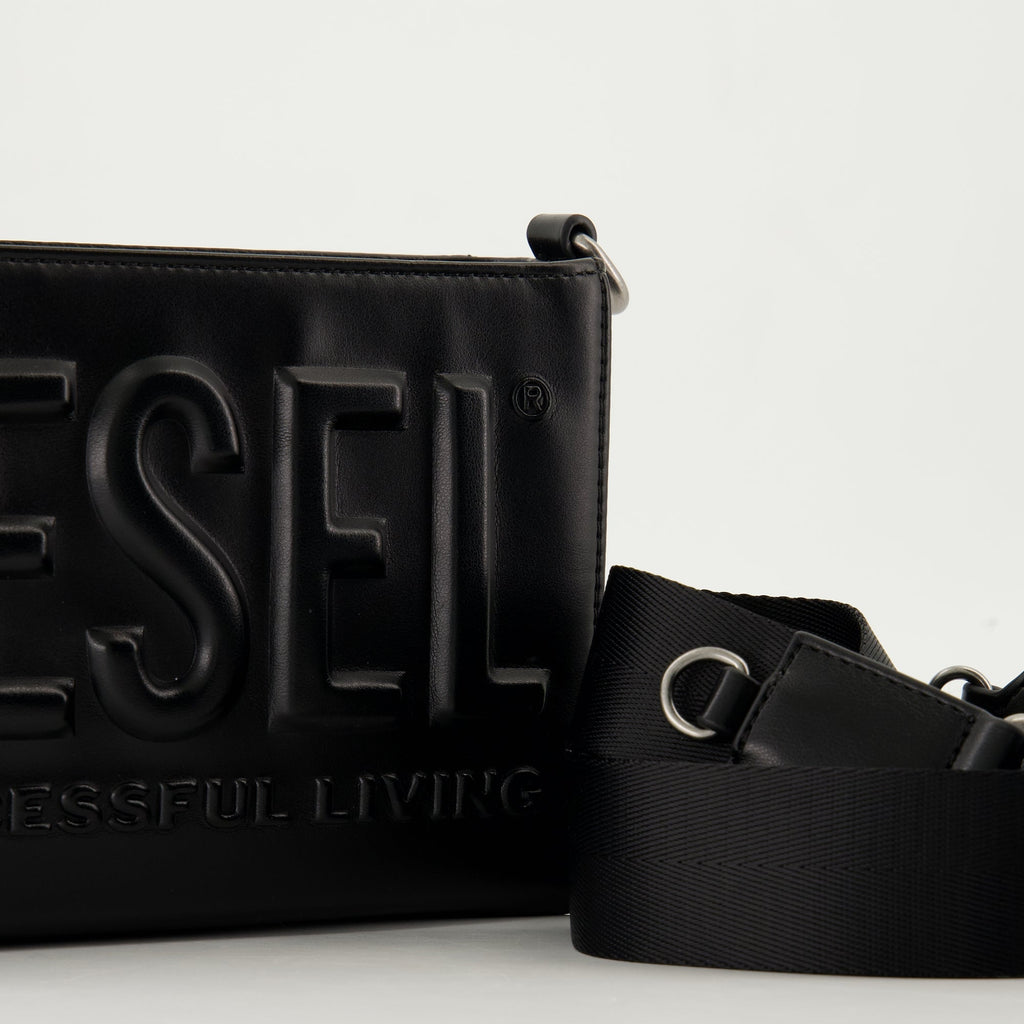 Diesel 3D Camera Bag, black camera bag, adjustable strap bag, polyurethance bag, innovative bag design