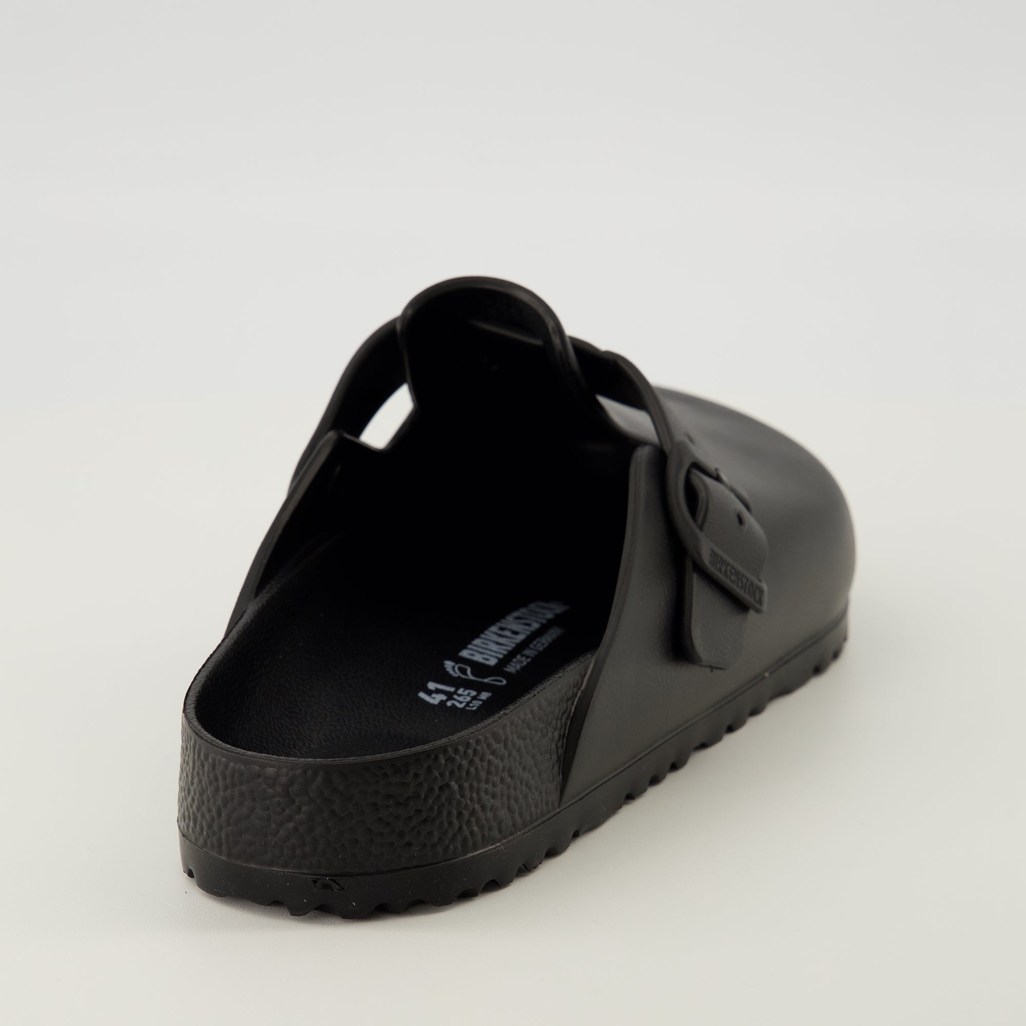 Birkenstock Boston Mules, EVA slip-on shoes, adjustable mules, black mules, comfortable footwear