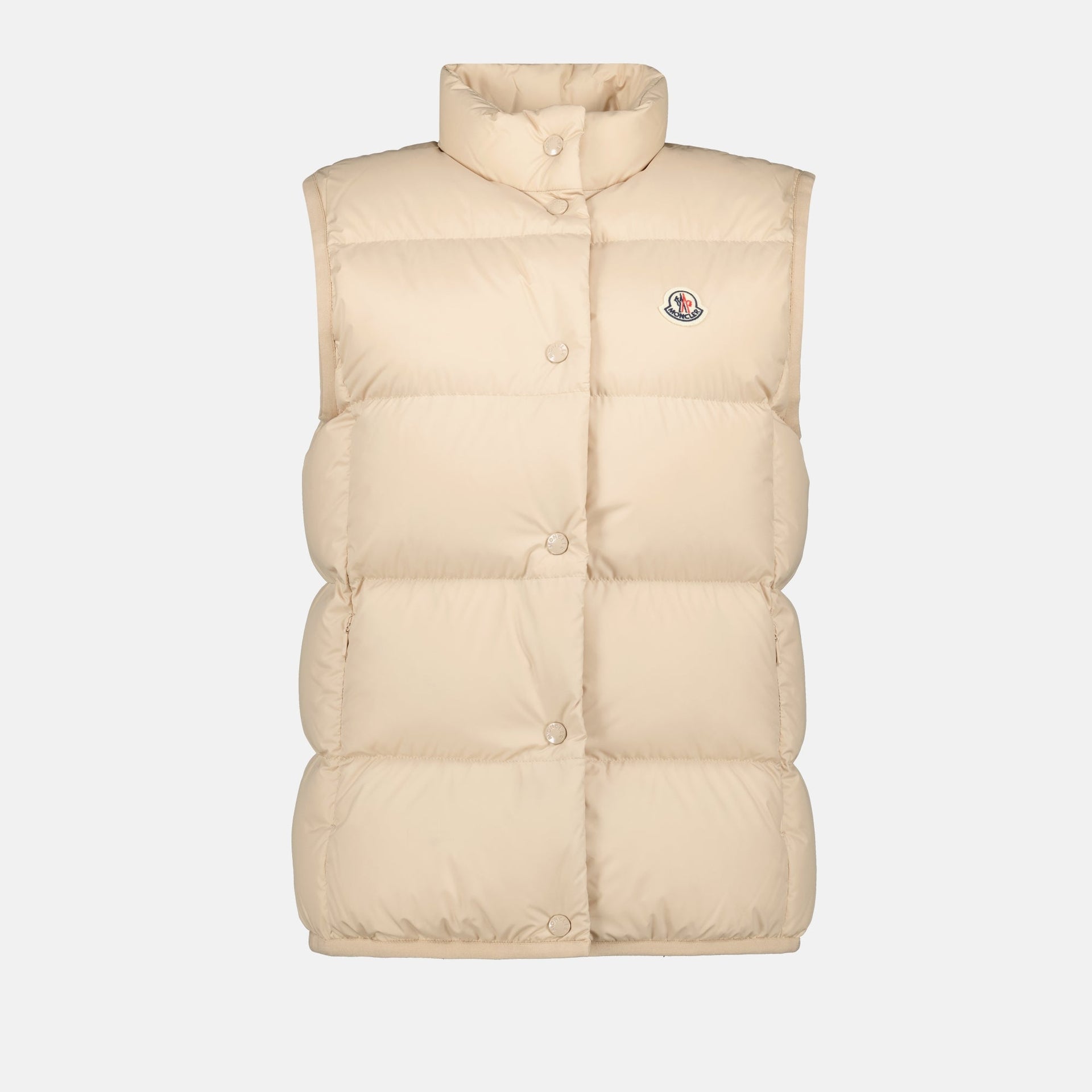 Beige Sleeveless Puffer WE IN STYLE