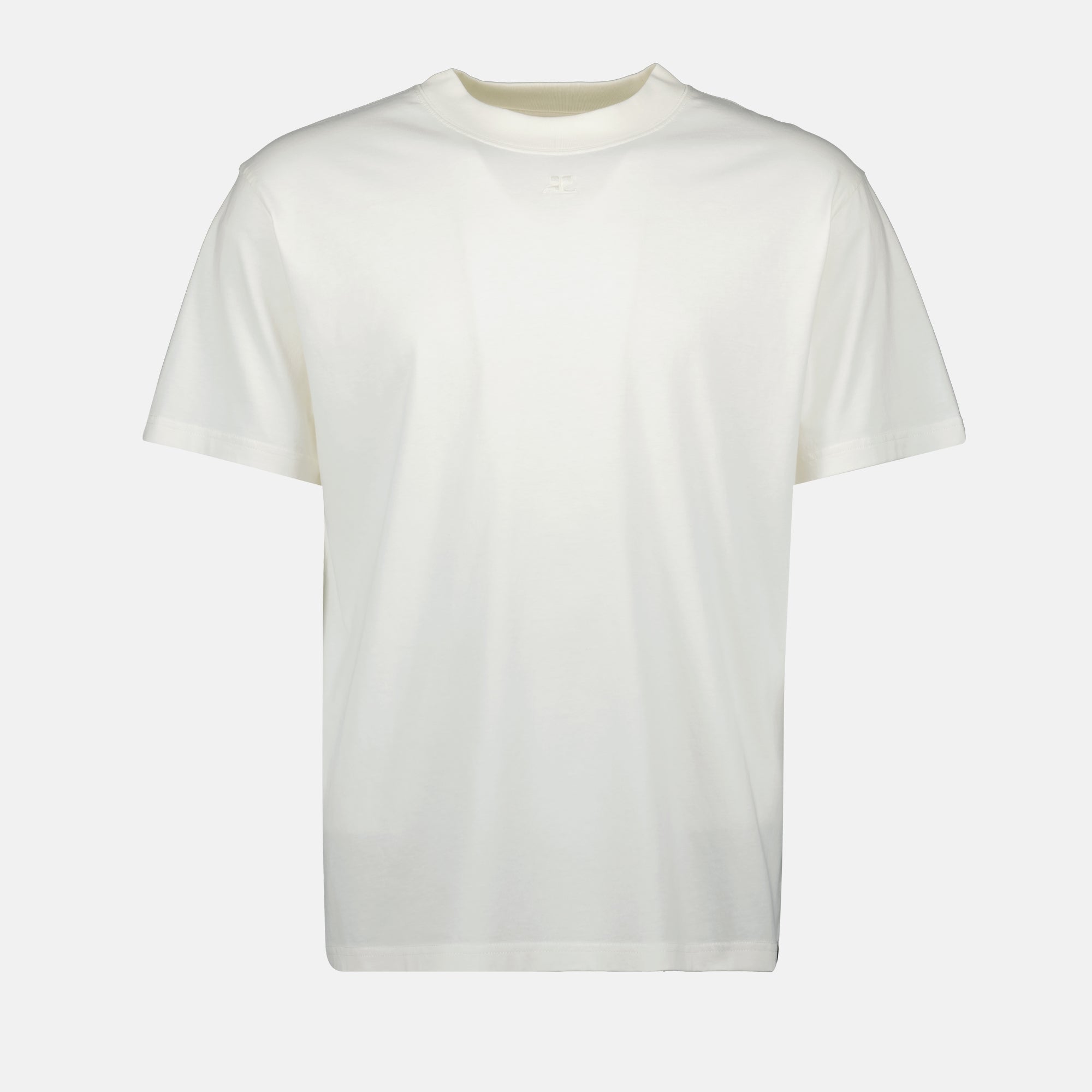 oversized white t shirt courreges men 15468735791484