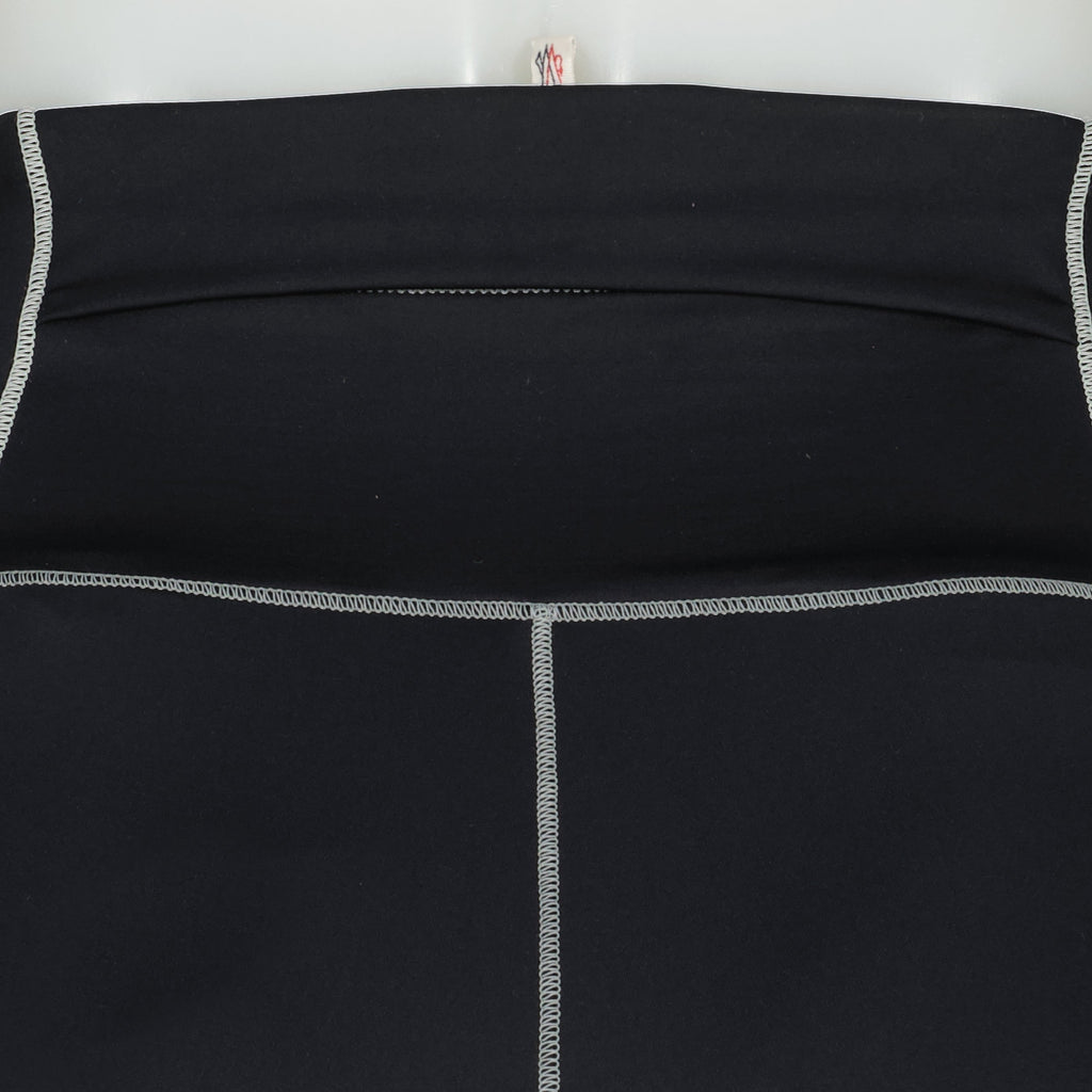 Moncler Grenoble legging, black logo legging, luxury activewear, slim fit leggings, nylon stretch leggings