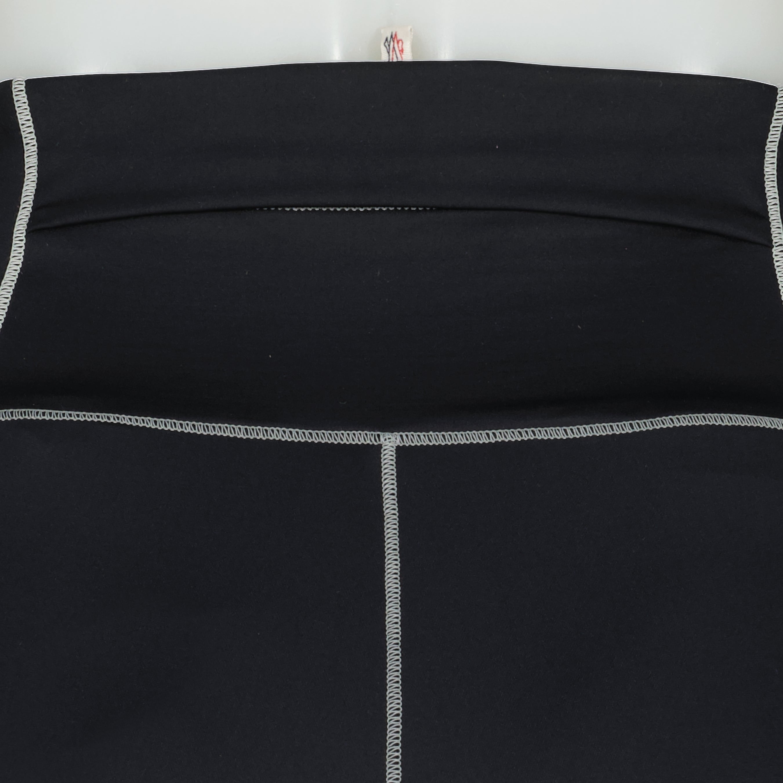 Moncler Grenoble legging, black logo legging, luxury activewear, slim fit leggings, nylon stretch leggings