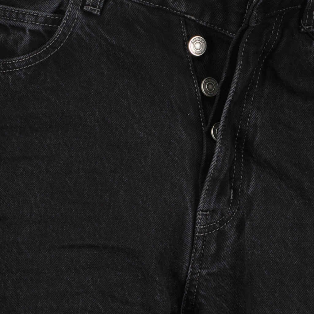 Saint Laurent jeans, baggy denim, V-Waist jeans, black denim jeans, luxury denim