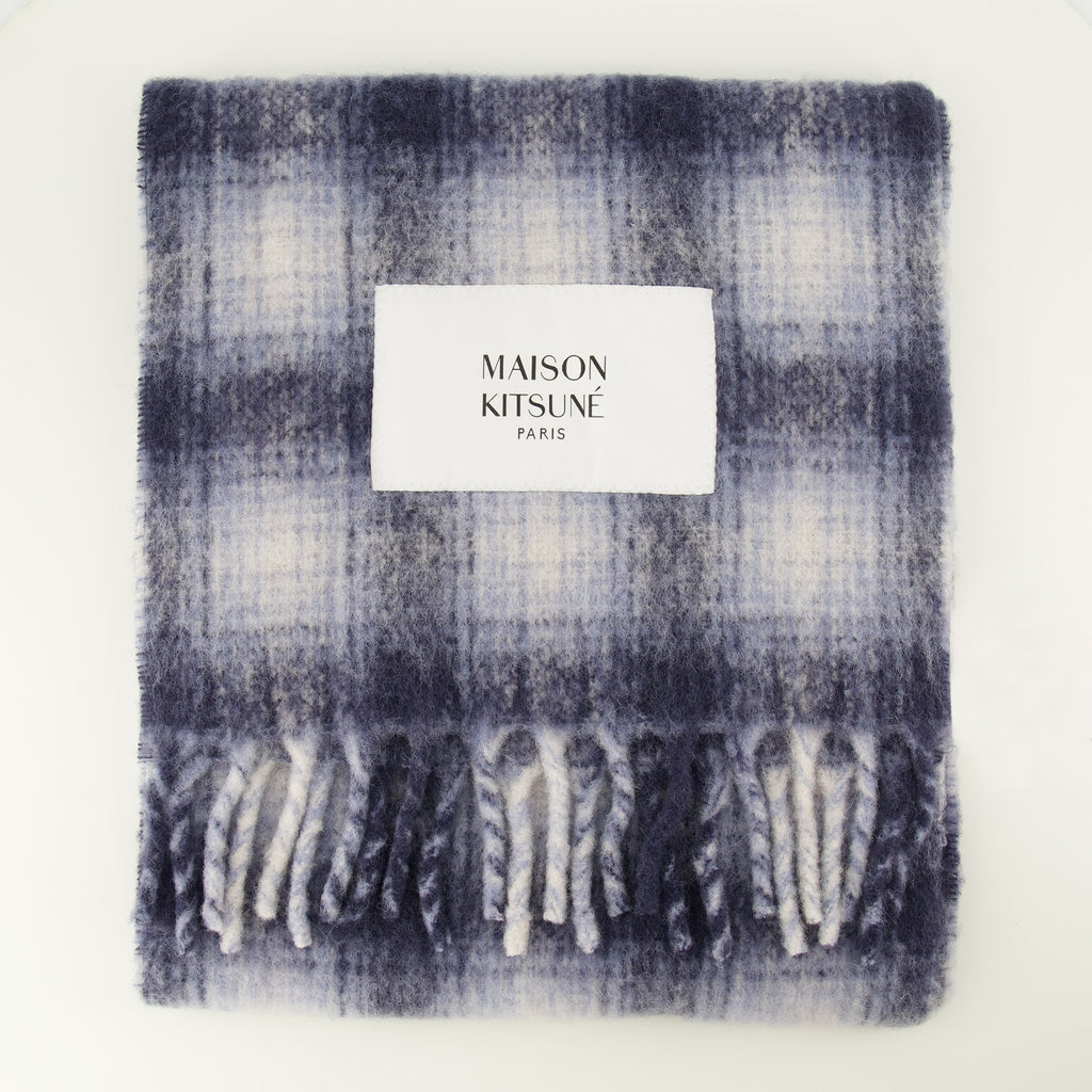 Karierte Alpakasc scarf - Maison Kitsuné