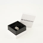 Givenchy Tape Ring, silver-tone ring, brass ring, engraved logo, Autumn-Winter collection