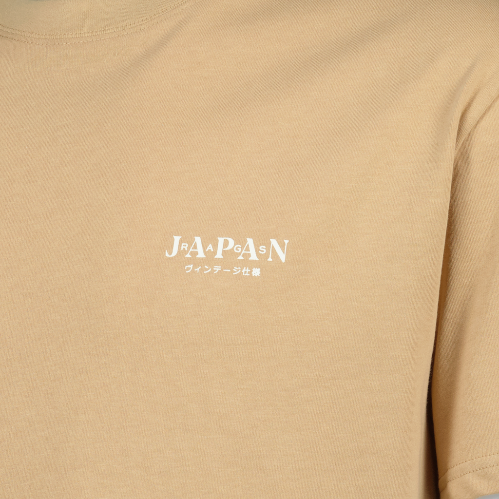 Miki T-shirt, Japan Rag, beige T-shirt, casual wear, cotton T-shirt
