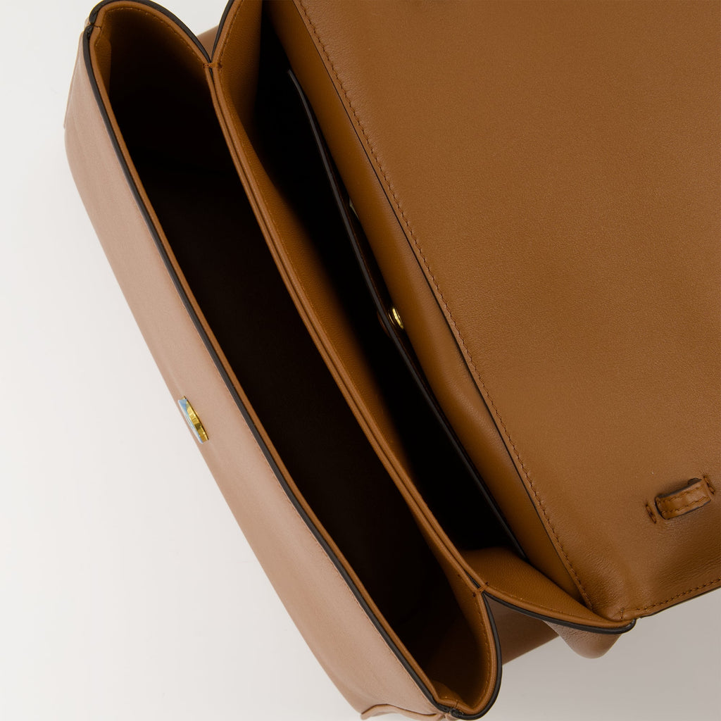 Valentino bag, brown leather bag, designer accessories, fashion handbag, luxury handbag