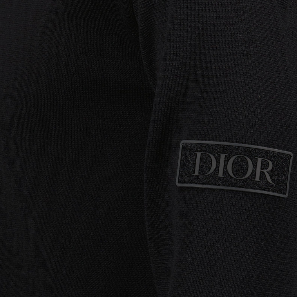 Dior sweater, luxury knitwear, black wool sweater, Icons collection, Autumn-Winter 2024