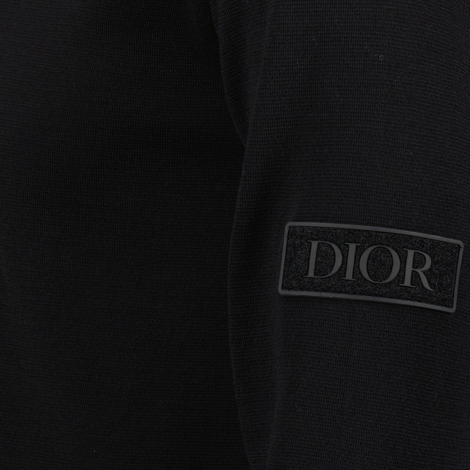 Dior sweater, luxury knitwear, black wool sweater, Icons collection, Autumn-Winter 2024