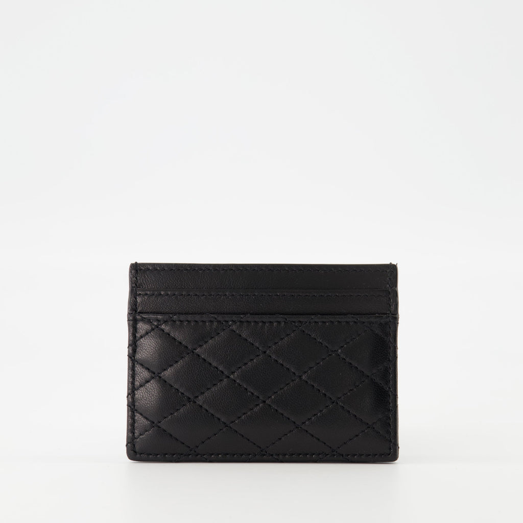 card holder, Cassandre, Saint Laurent, grained leather, luxury accessory