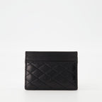 card holder, Cassandre, Saint Laurent, grained leather, luxury accessory