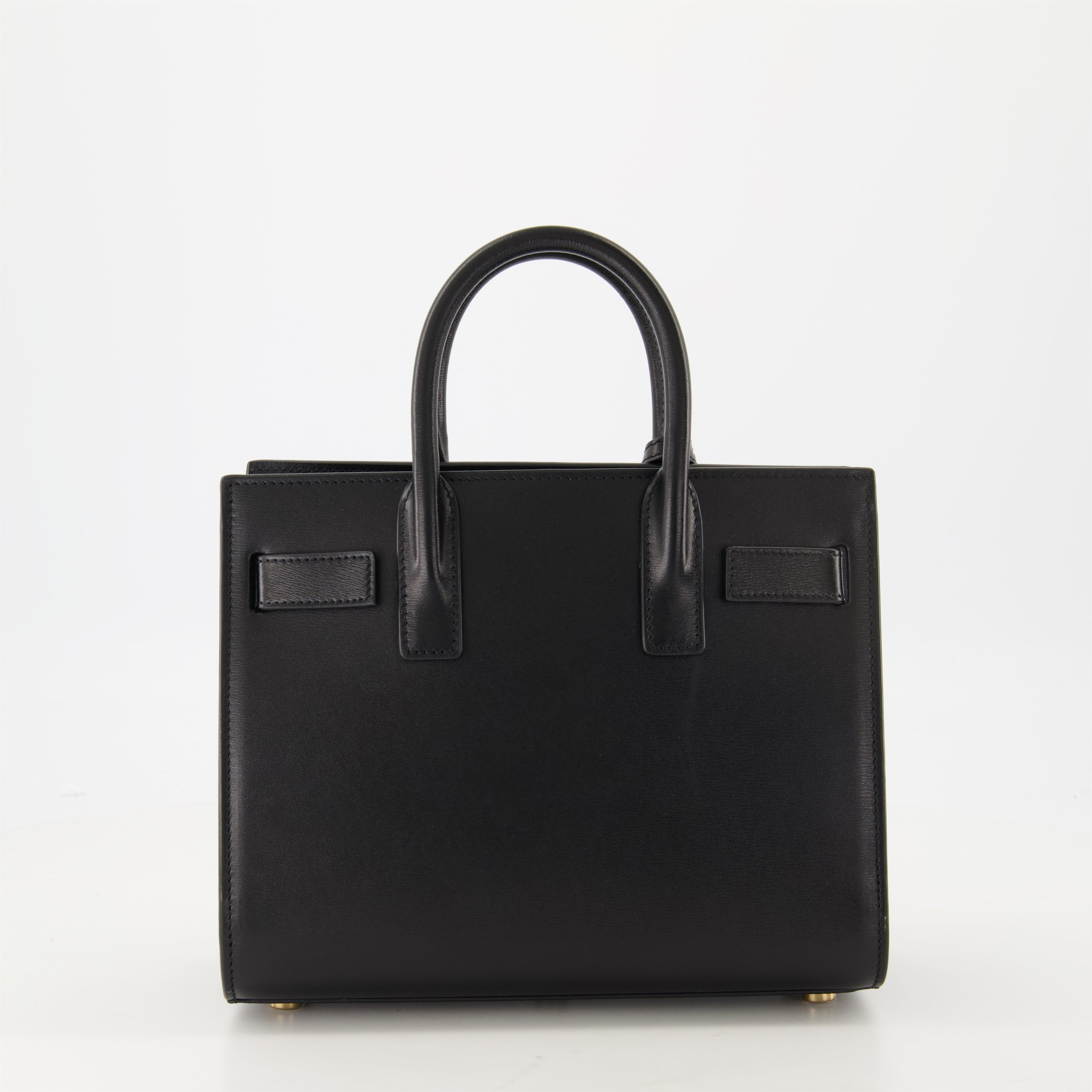 Sac de jour en cuir noir Saint Laurent WE IN STYLE