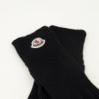 Bild von schwarzen Wollhandschuhen von Moncler für Männer - Saison Herbst-Winter 2025 - Produktdetailansicht 2