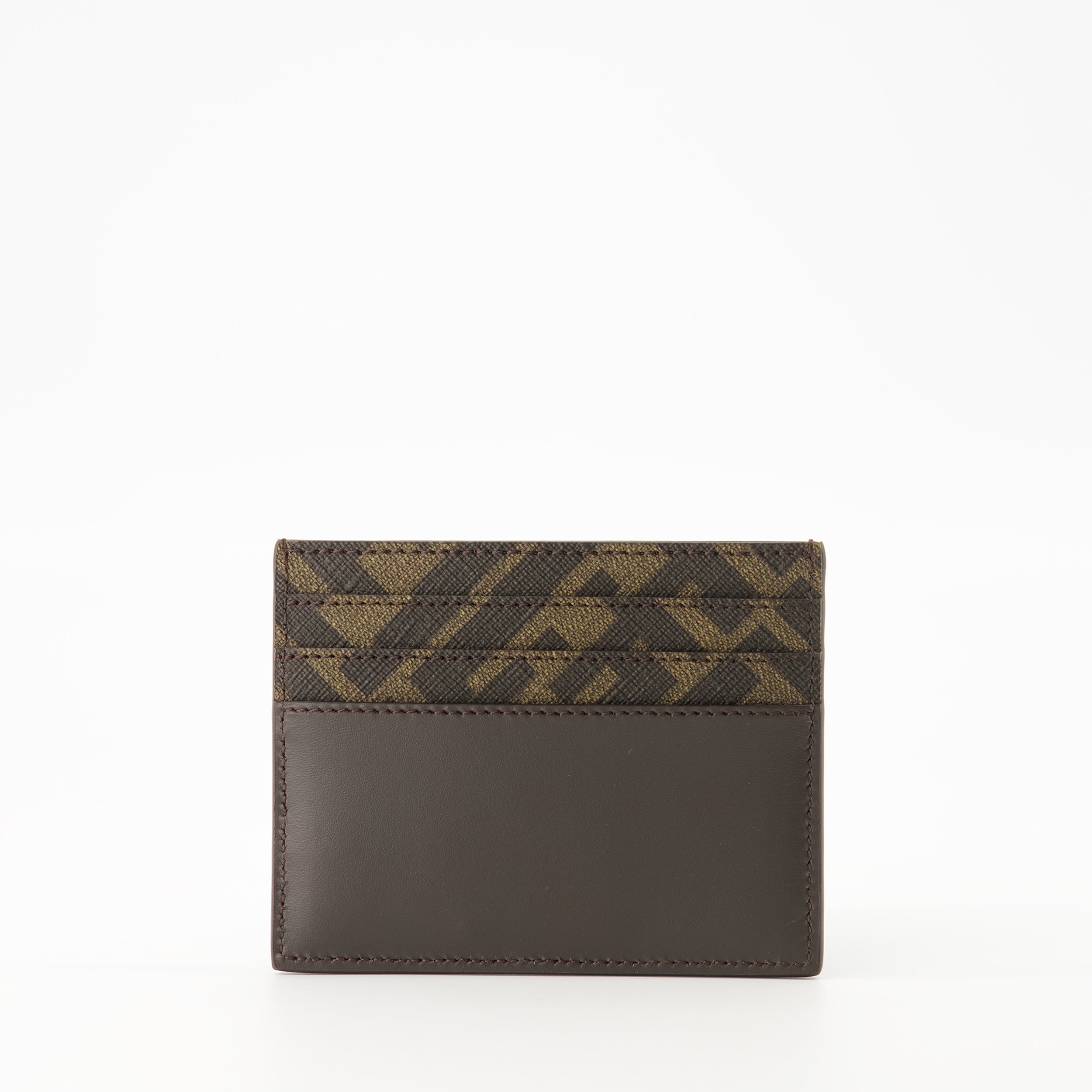 Fendi cardholder, luxury accessories, leather cardholder, men's cardholder, brown cardholder