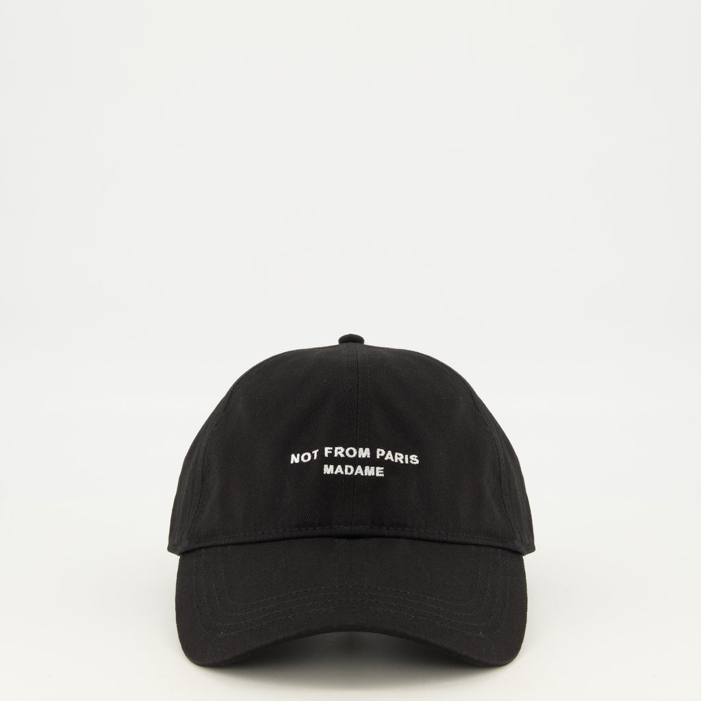 Slogan ブラックコットンキャップ