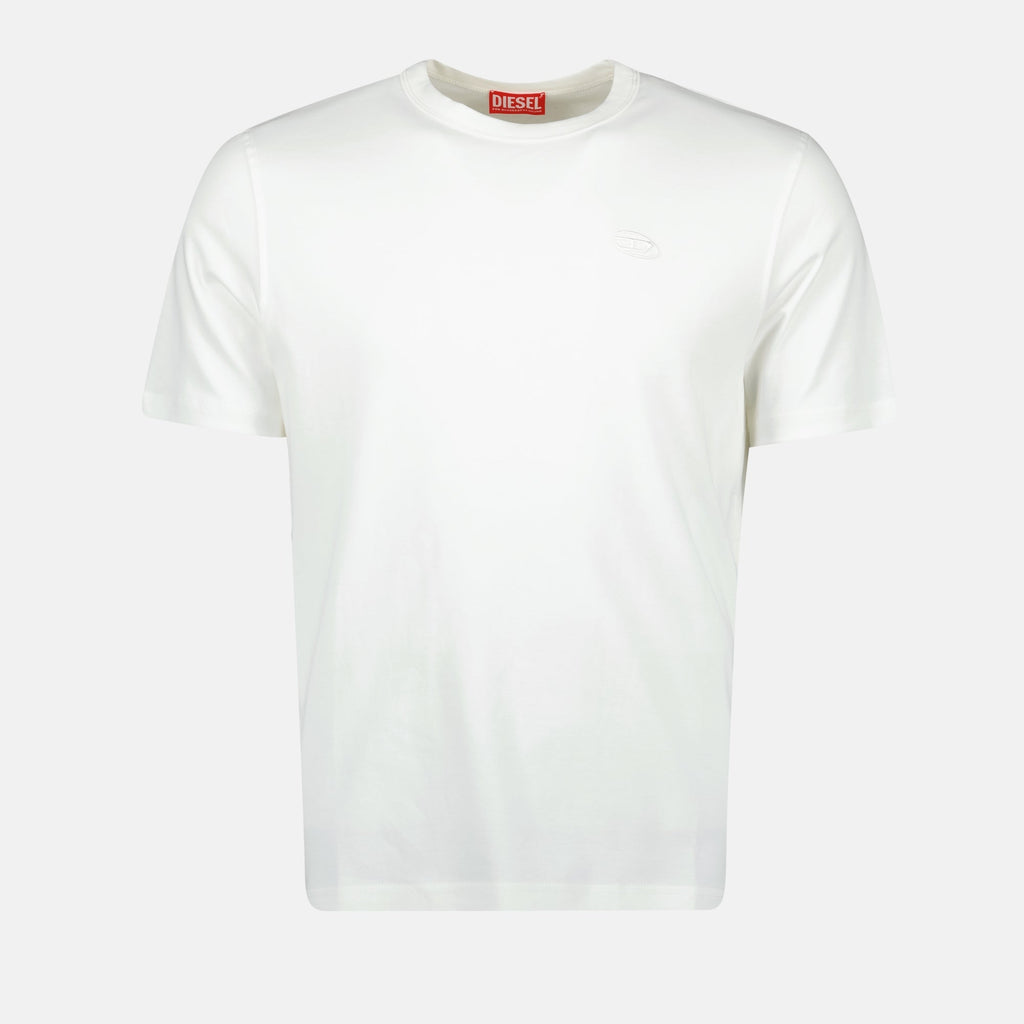 Image of White T-Adjust-Slits-R17 Tee by Diesel for Men - Season Spring-Summer 2025 - Front View