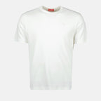 Immagine della T-shirt bianca T-Adjust-Slits-R17 di Diesel per uomini - Stagione Primavera-Estate 2025 - Vista frontale