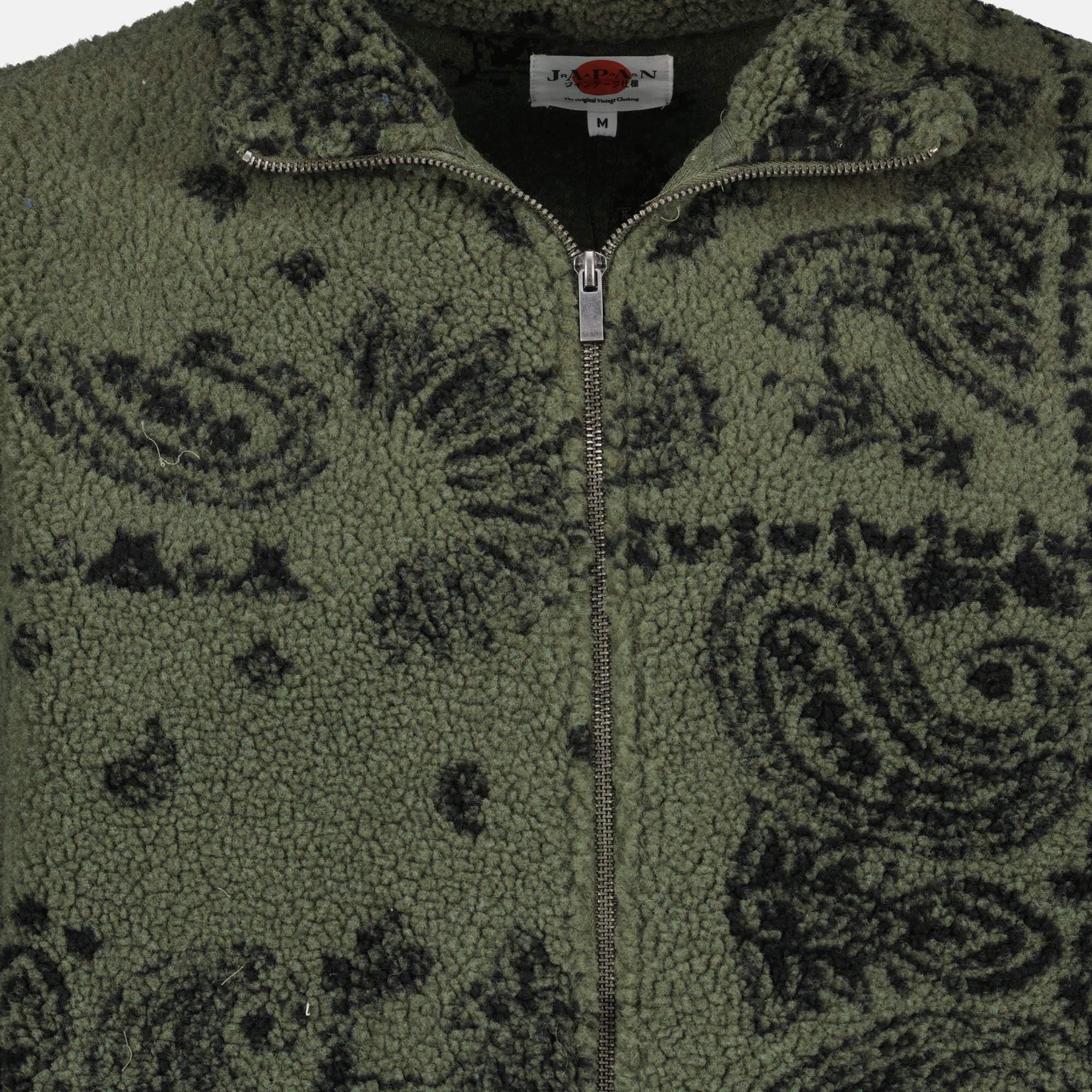 Jun fleece jacket, Japan Rag, khaki green jacket, Autumn-Winter 2025, polyester jacket