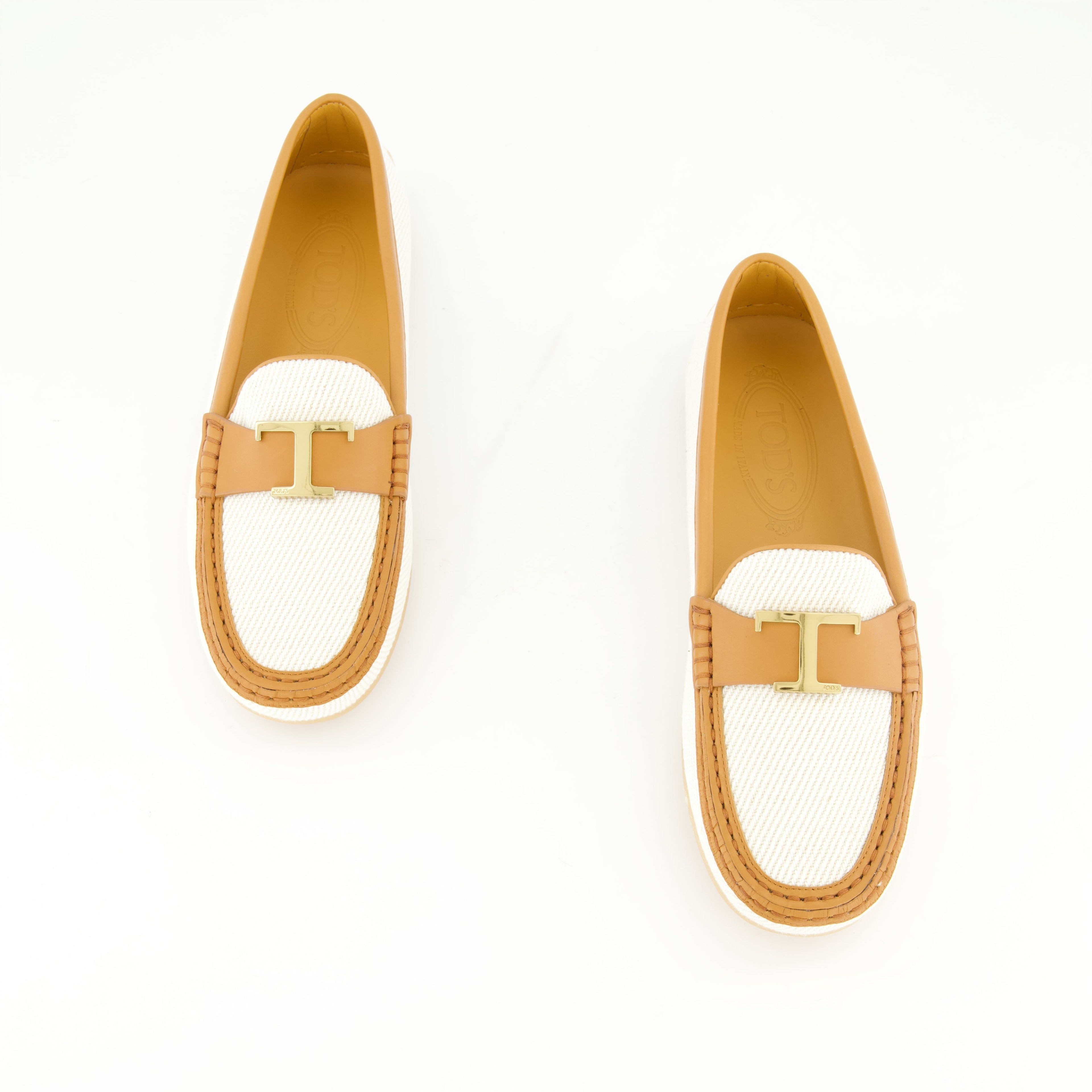 Mocassins, Gommino, Tod's, Beige and Brown Shoes, Luxury Footwear