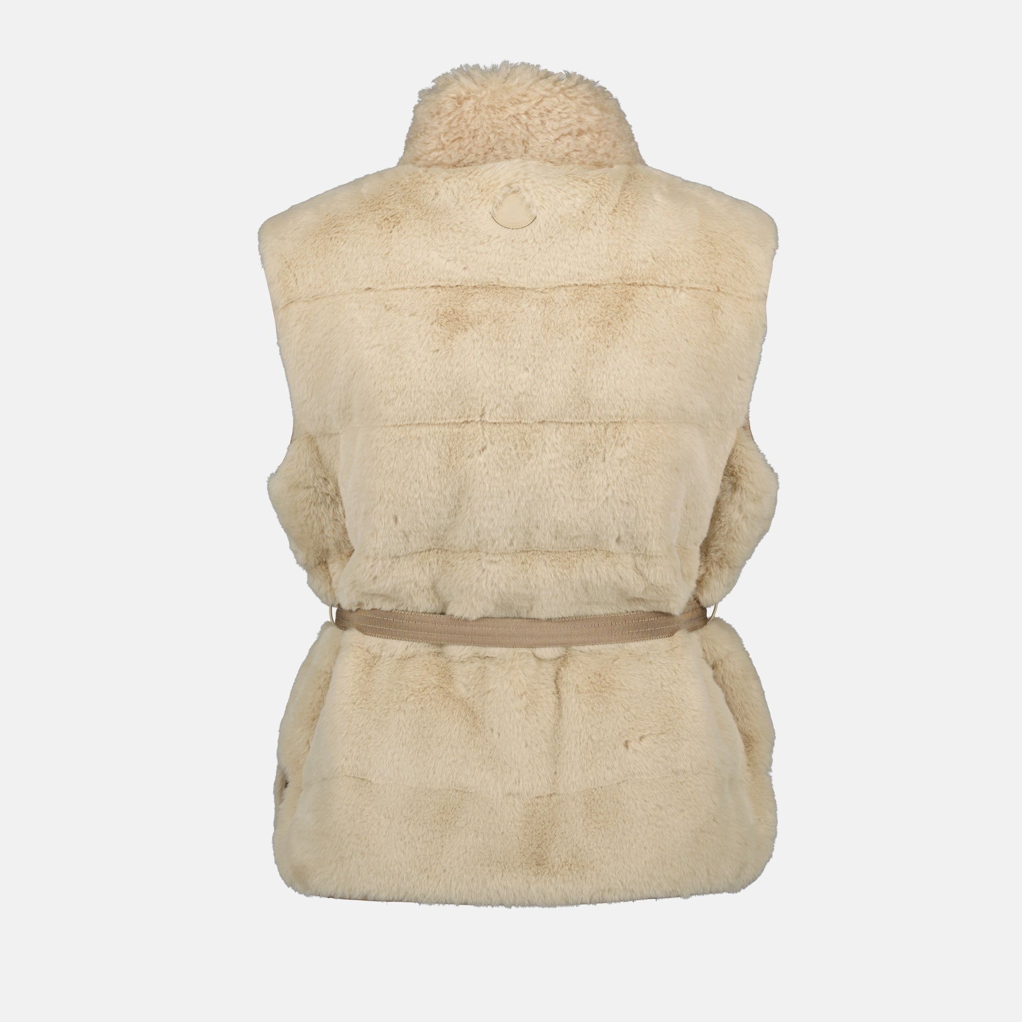 Moncler vest, Joui vest, beige vest, designer outerwear, autumn-winter collection