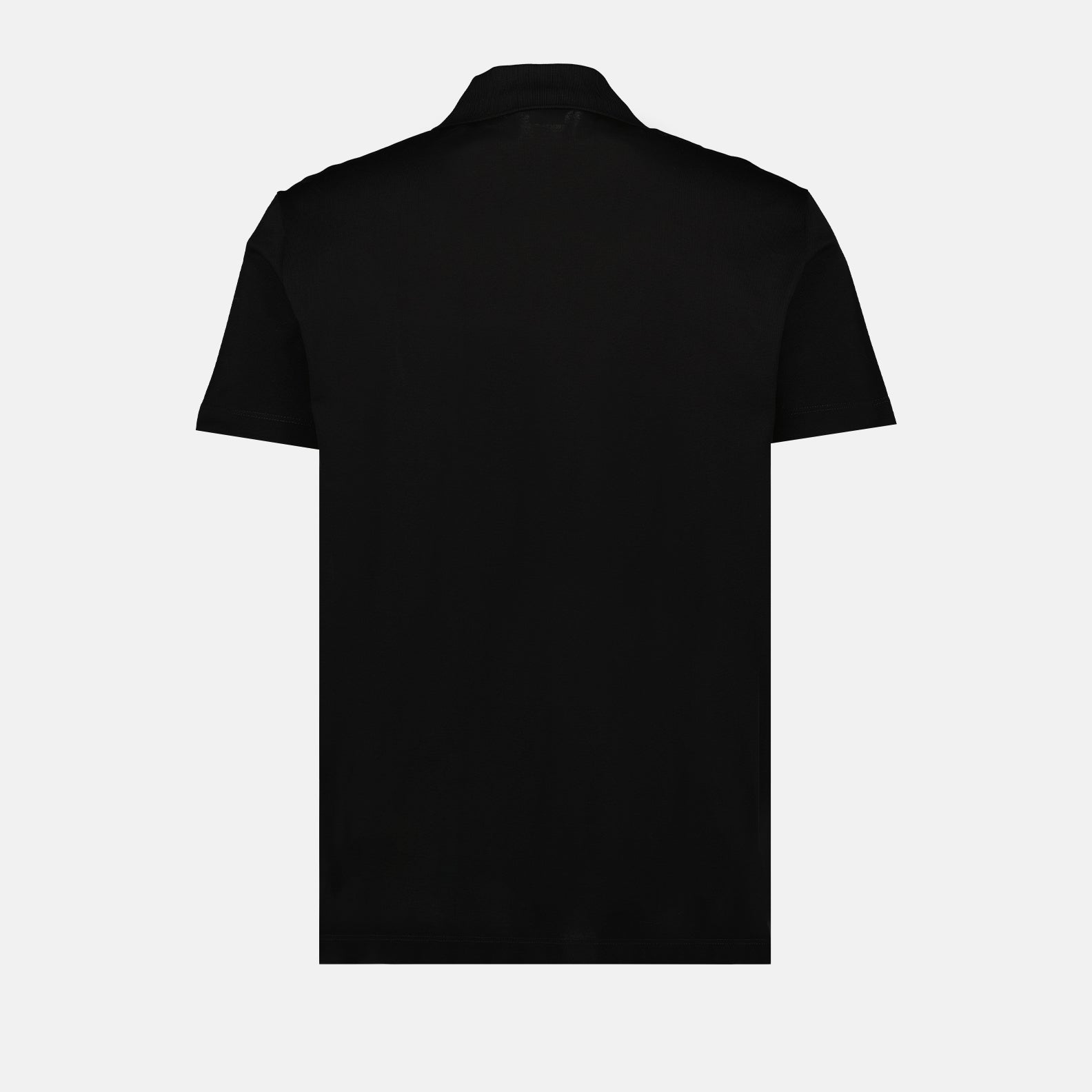 Versace polo, Medusa logo, cotton polo shirt, black polo, embroidered luxury shirt