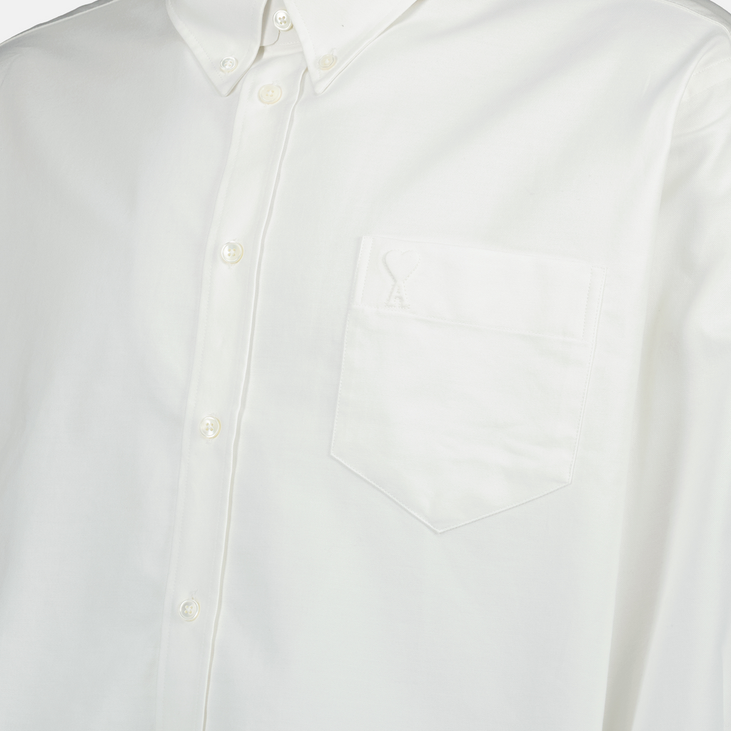 oversized shirt, Ami de Coeur, white shirt, cotton shirt, contemporary fashion