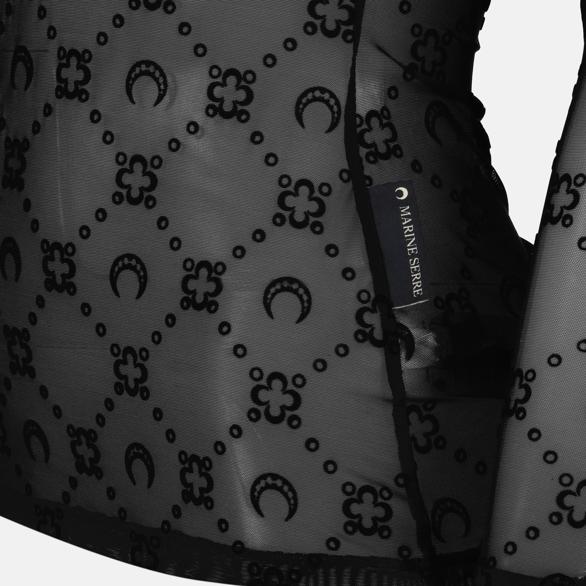 monogram mesh top, Marine Serre, sustainable fashion, recycled jersey, autumn-winter 2025