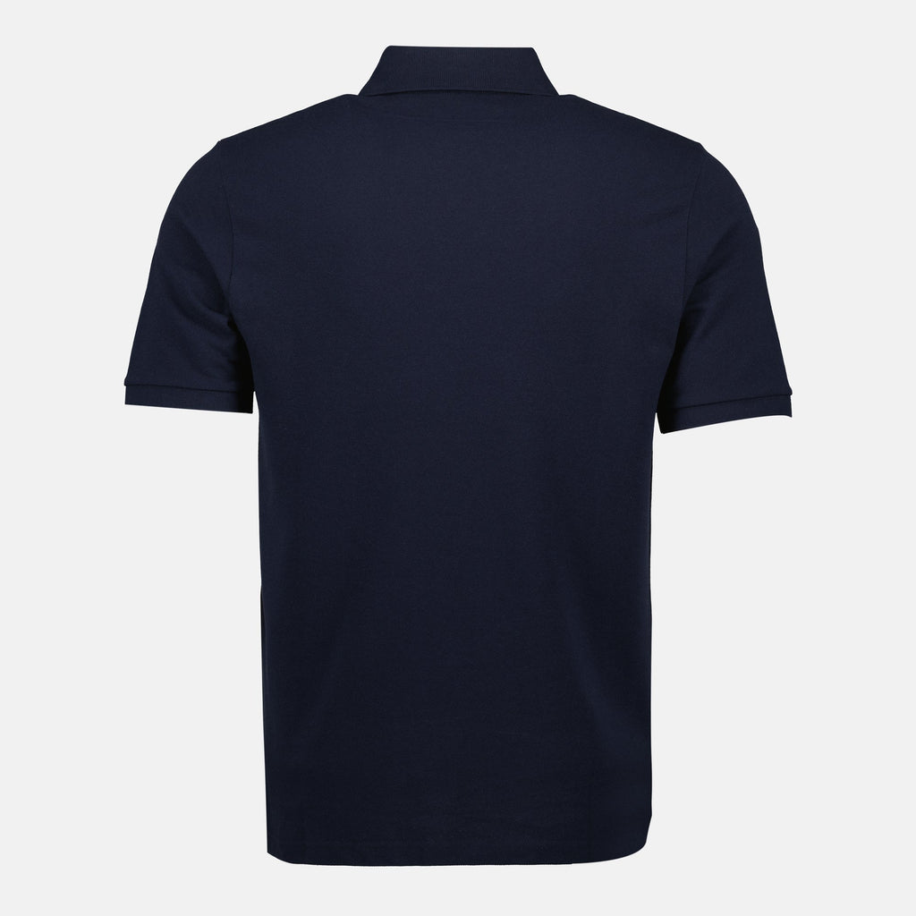 Saint Laurent polo, Cassandre polo, pique cotton polo, navy polo shirt, men's casual wear