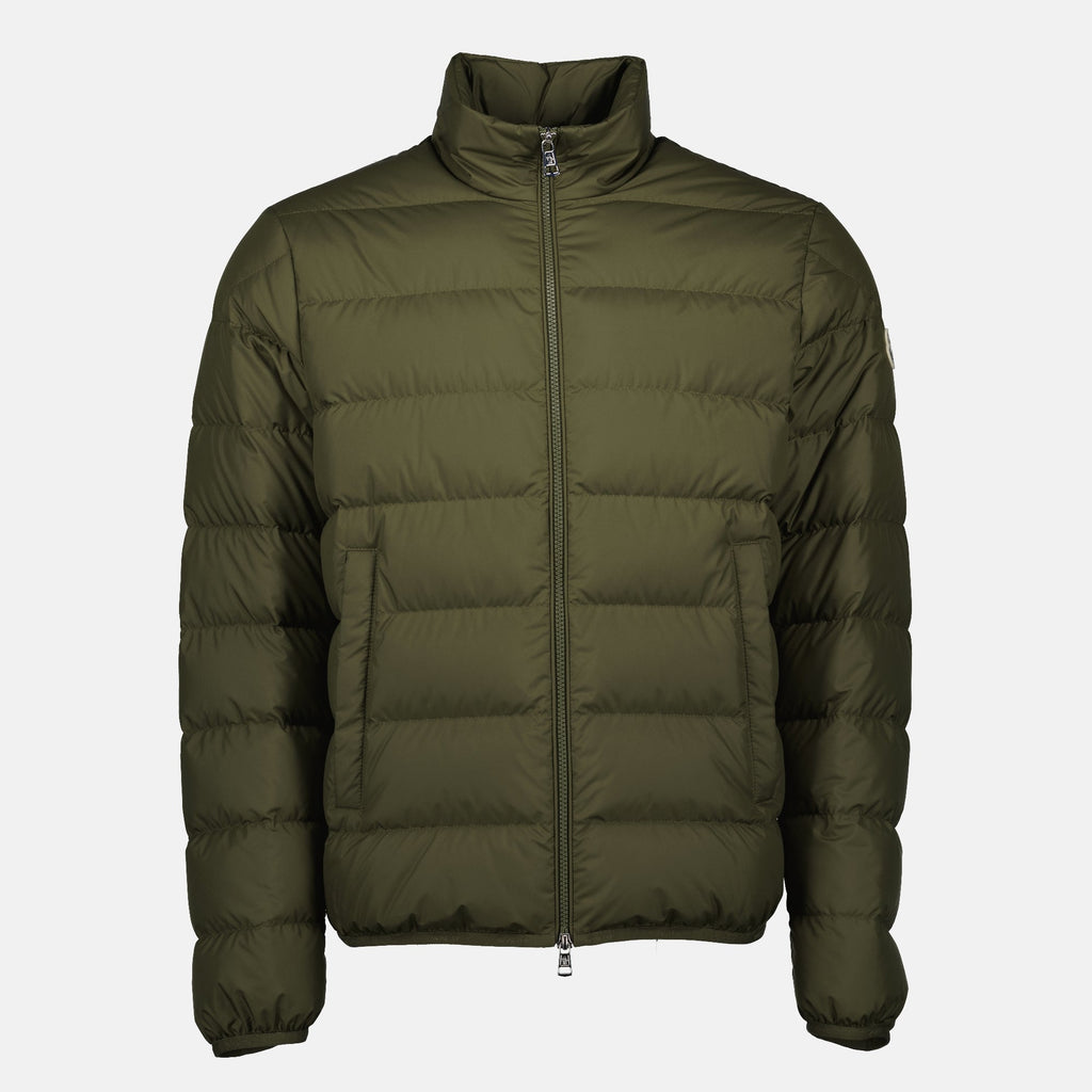 Image of Baudinet Kaki Down Jacket by Moncler for Men - Season Autumn-Winter 2025 - Front View
