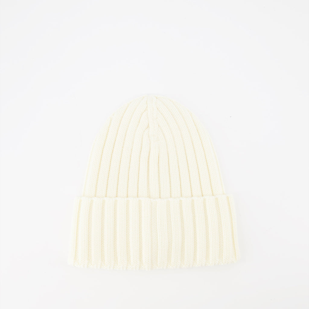 Moncler, wool beanie, Autumn-Winter 2024, luxury accessories, logo beanie