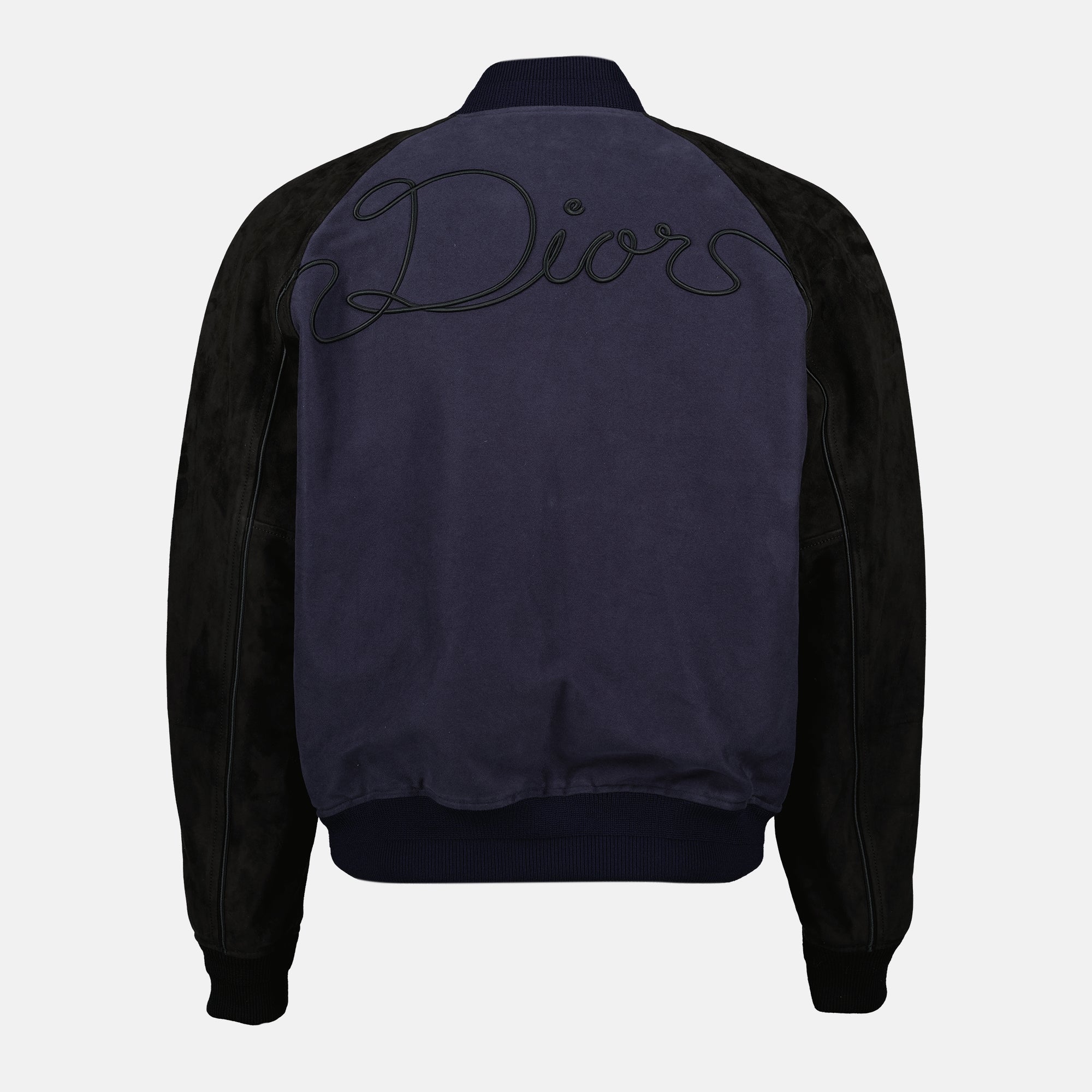 Image of Dior Varsity Jacket - Navy by Dior for Men - Season Spring-Summer 2026 - Back View