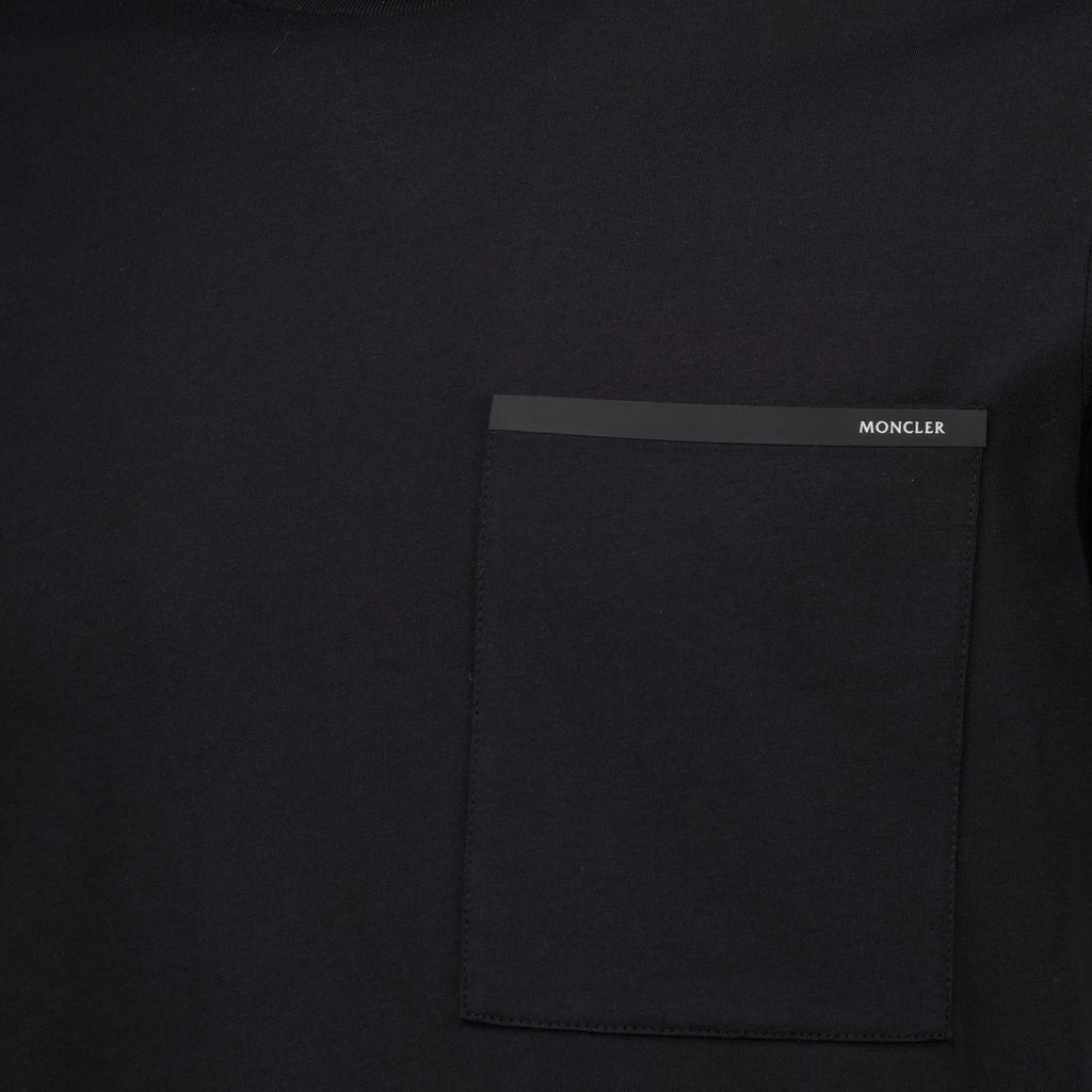 Camiseta de punto de algodón con bolsillo en el pecho