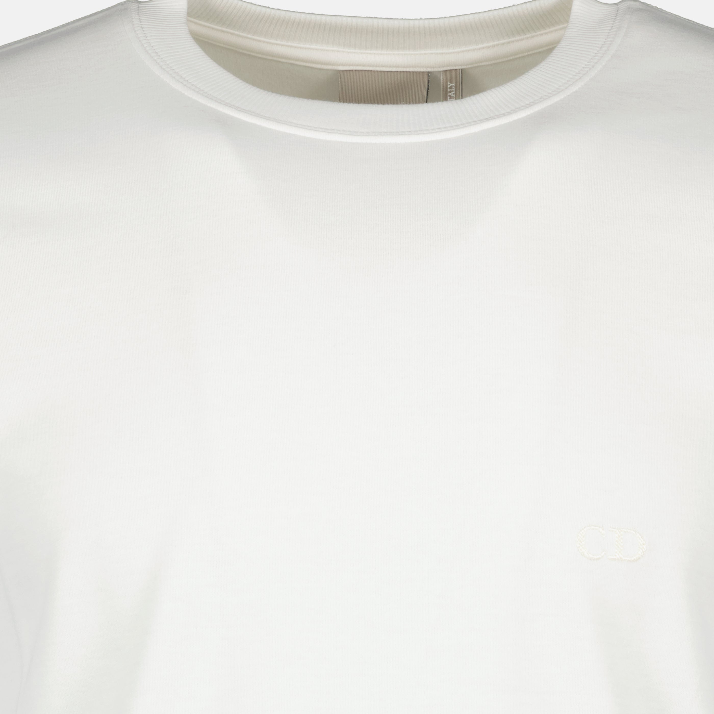 CD Embroidered Cotton T-Shirt
