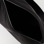 Ami Paris bag, black nylon bag, unisex accessory, adjustable strap bag, functional fashion