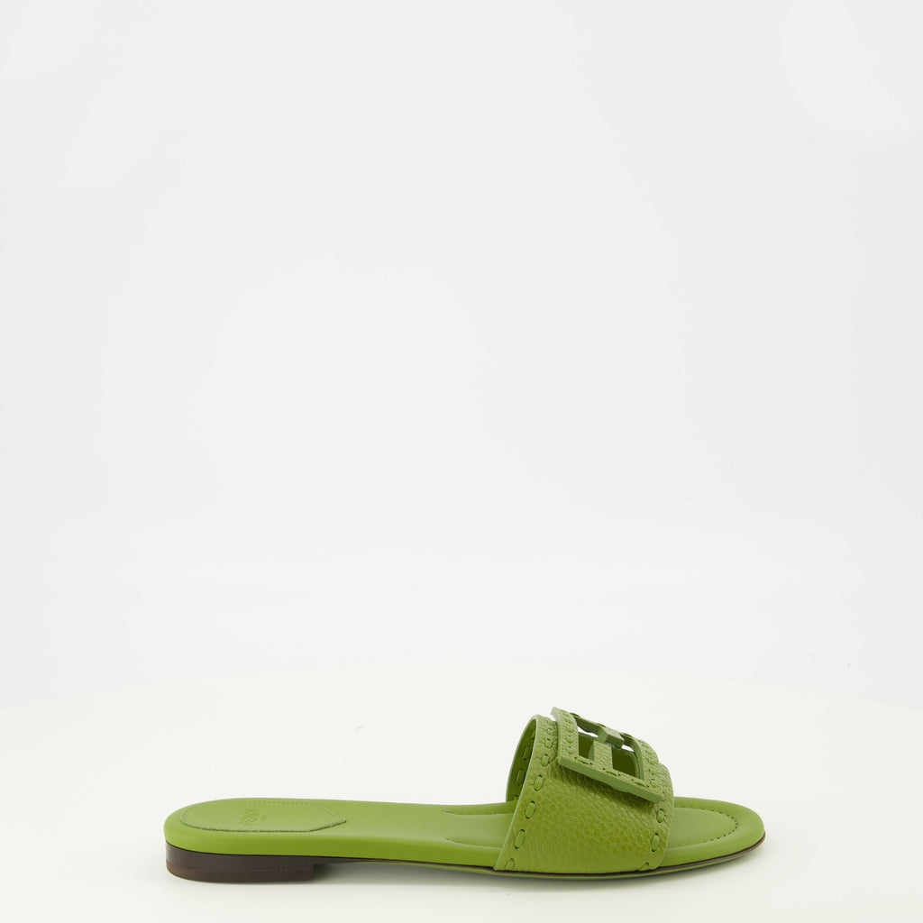 Baguette Green Mules