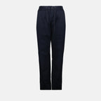 Imagen de Pantalones de Algodón Azul de Moncler para Hombre - Temporada Primavera-Verano 2025 - Vista Frontal