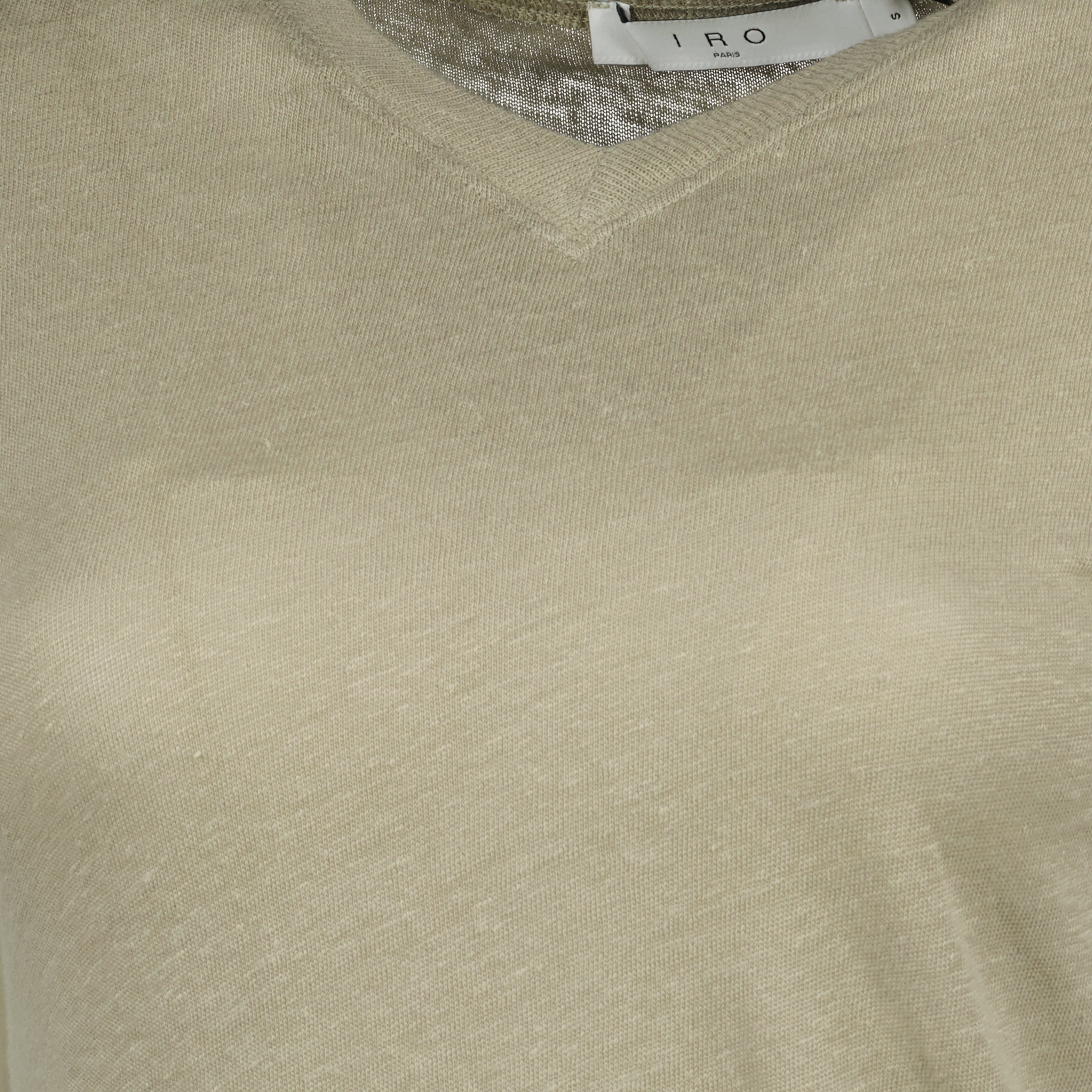 Kaki Linen IRO T-Shirt