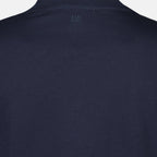 navy blue t-shirt, Heart Logo, organic cotton, casual wear, embroidered logo