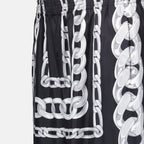 Image of Medusa Chains Silk Shorts by Versace for Men - Season Spring-Summer 2025 - Product detail view 2