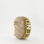 Fendigraphy mini bag, Fendi accessories, chic handbags, designer bags, brown denim bag