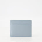 VLogo card holder, Valentino Garavani, blue leather accessory, designer card holder, luxury accessories