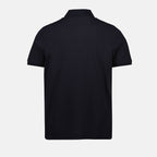 Moncler polo, navy logo polo, pique cotton polo, short sleeve polo, Men's apparel